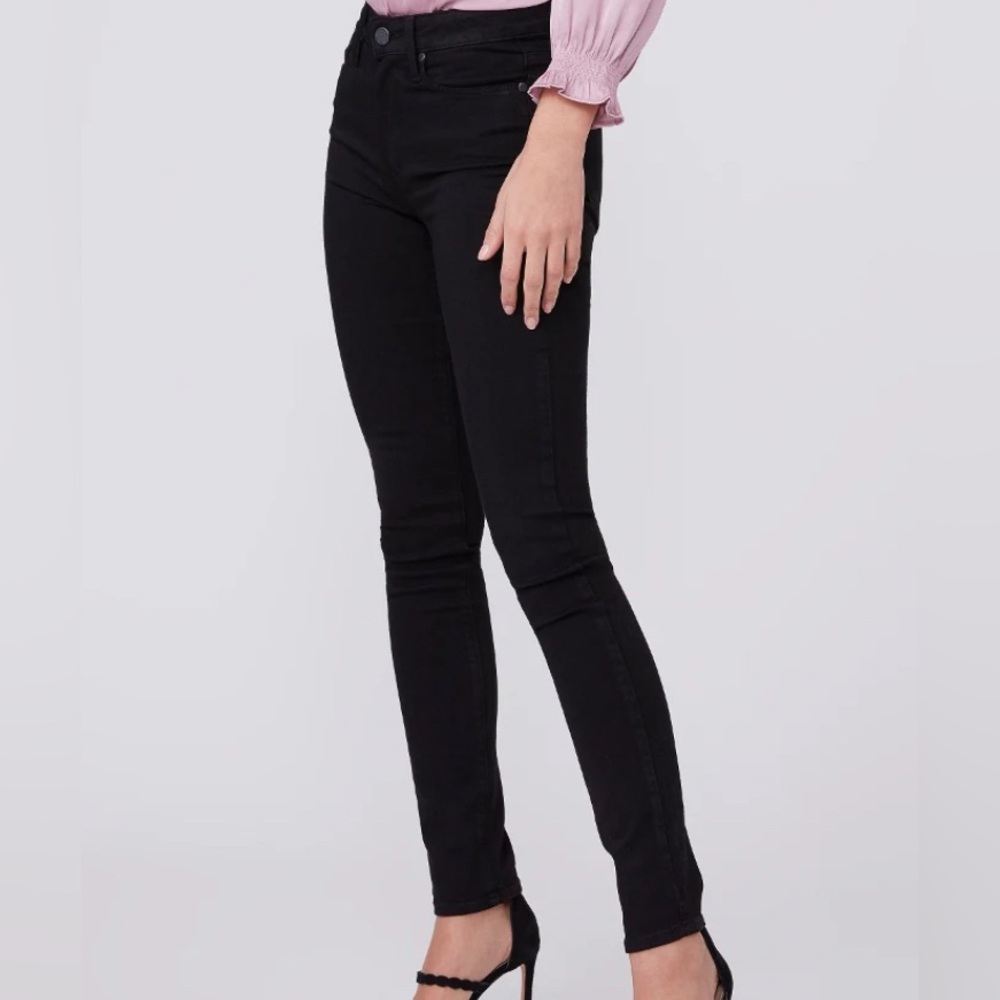 PAIGE Hoxton Skinny Jeans | Black Shadow | Size 24